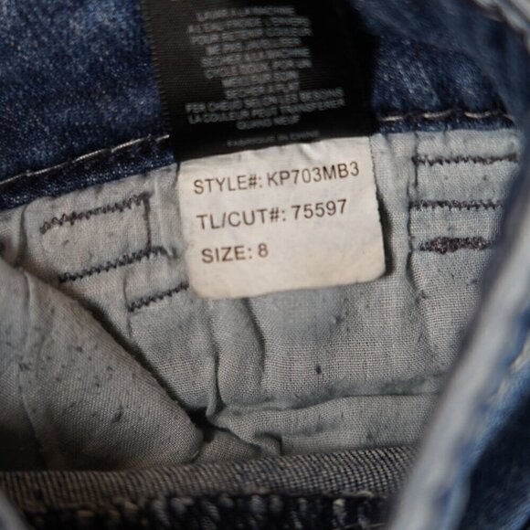 Kut From the Kloth Jeans Womens Low Rise Dark Wash Distressed Bootcut Size 8 - Picture 11 of 11